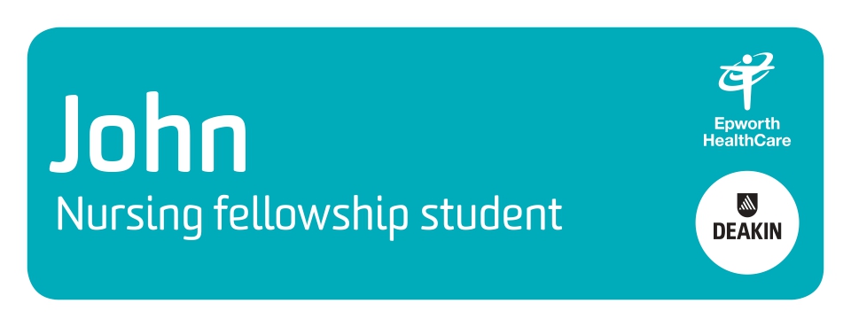 7626 Nursing Fellowship Student Epworth Health White DCS Domed - Cropin