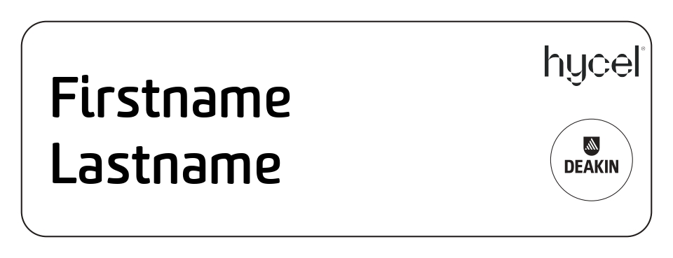 7626 Hycel Badge White DCS Domed - Magnet